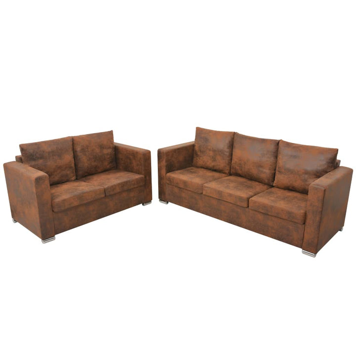 Sofa 137X73X82 Cm Wildleder-Optik