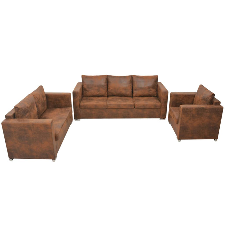 Sofa 137X73X82 Cm Wildleder-Optik