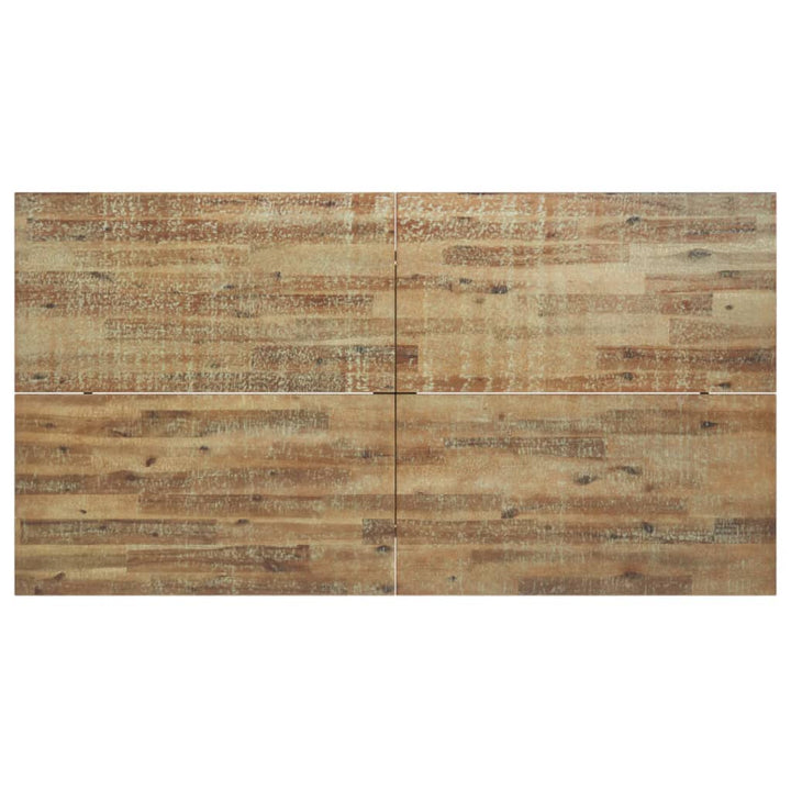 Esstisch Massivholz Akazie 170X90 Cm Hochglanz-Grau