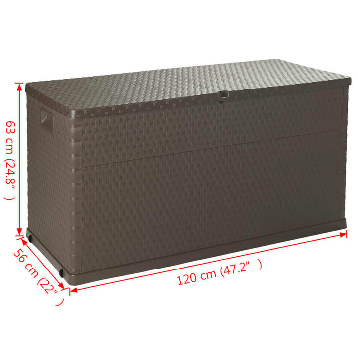 Garten-Aufbewahrungsbox 120X56X63 Cm Pp Rattan