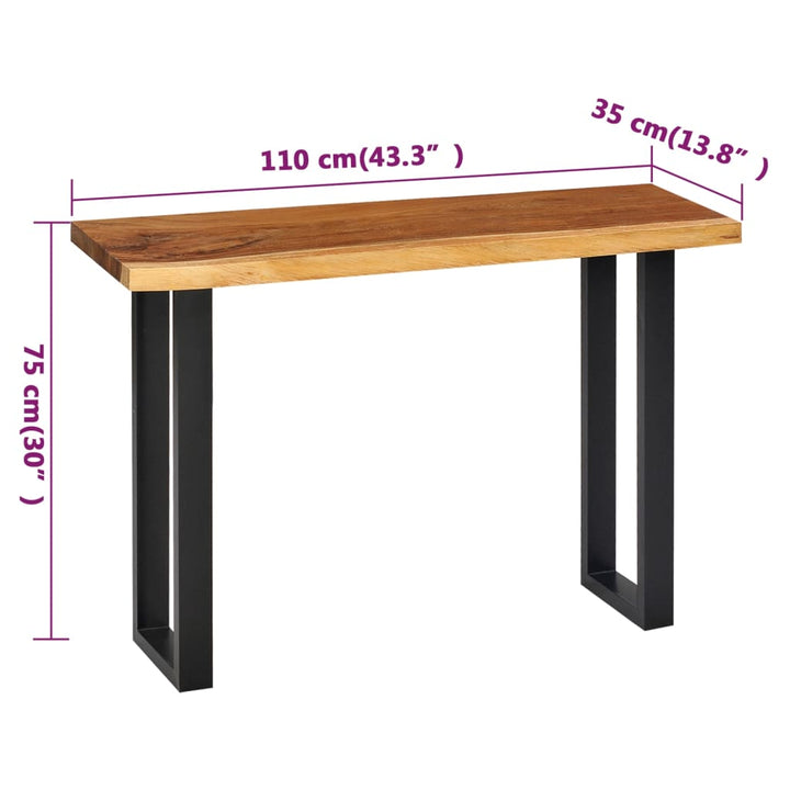 Konsolentisch Suar-Holz Massiv 110 X 35 X 75 Cm