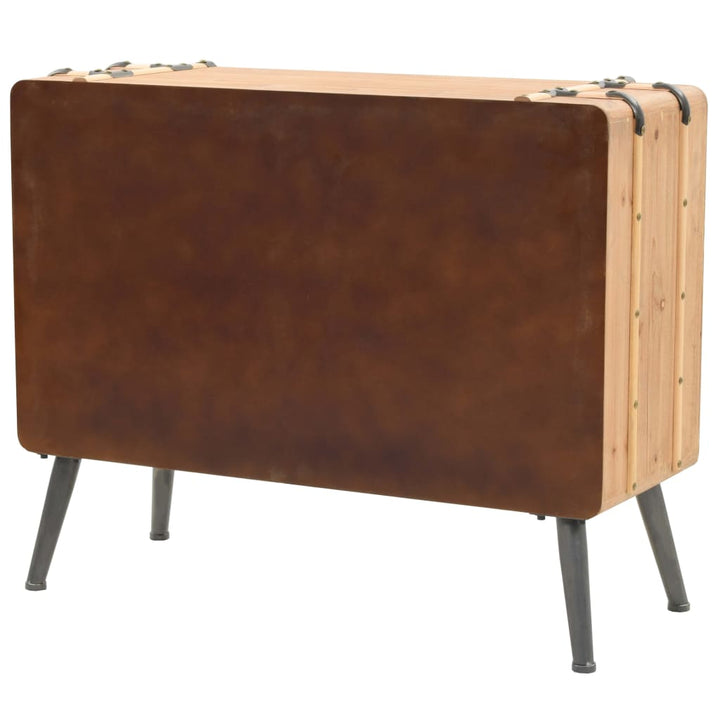 Schubladenkommode Massivholz Tanne 91X35X73 Cm