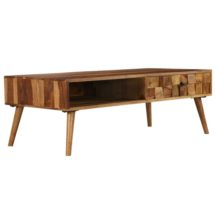 Couchtisch Massivholz Palisander Honigbraun 110X50X37 Cm