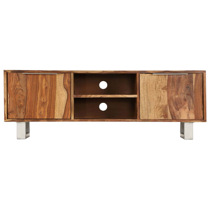 Tv-Schrank Massivholz Palisander Honigbraun 118X30X40 Cm