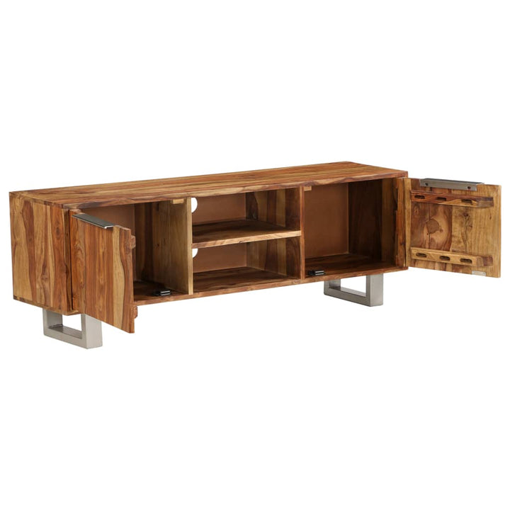 Tv-Schrank Massivholz Palisander Honigbraun 118X30X40 Cm