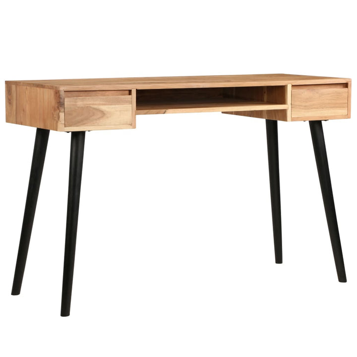 Schreibtisch Akazienholz Massiv 118 X 45 X 76 Cm