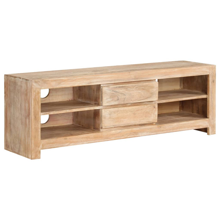 Tv-Schrank Akazienholz Massiv 120 X 30 X 40 Cm