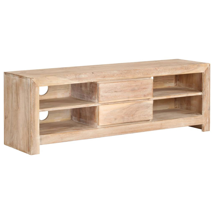 Tv-Schrank Akazienholz Massiv 120 X 30 X 40 Cm