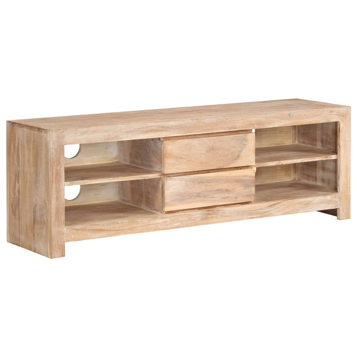 Tv-Schrank Akazienholz Massiv 120 X 30 X 40 Cm