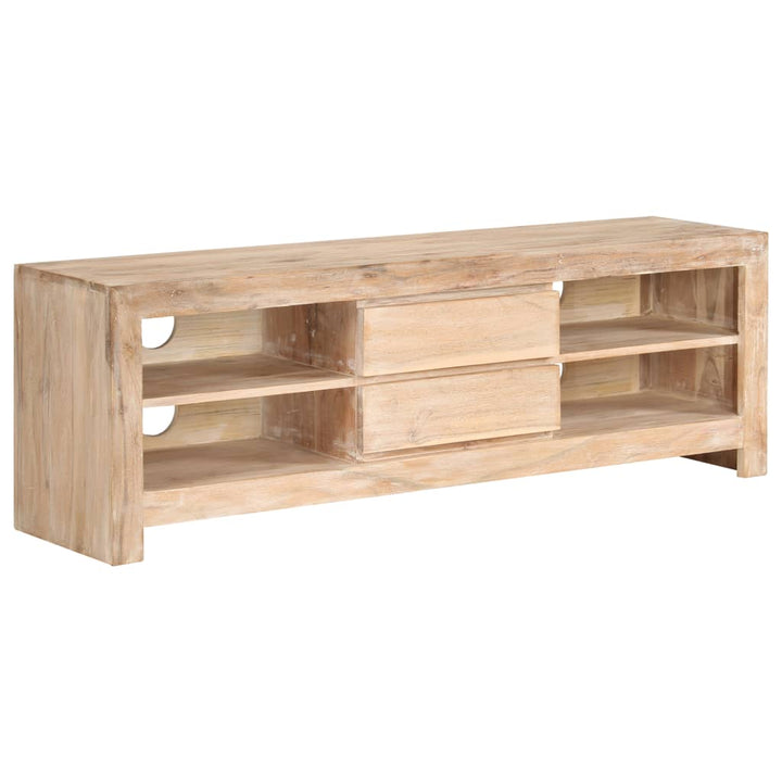 Tv-Schrank Akazienholz Massiv 120 X 30 X 40 Cm