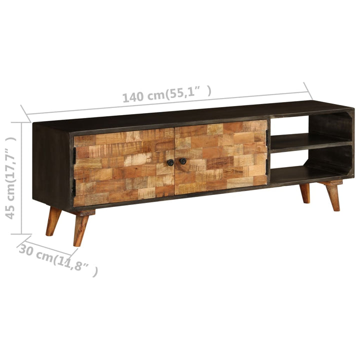 Tv-Schrank Massivholz Mango 140X30X45 Cm