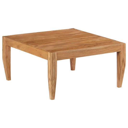 Couchtisch Massivholz Akazie 80X80X41 Cm Braun