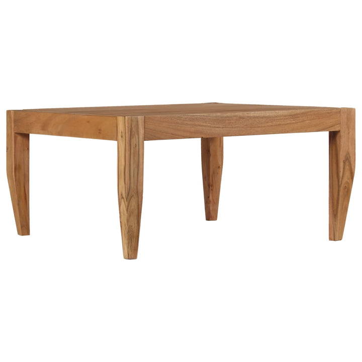 Couchtisch Massivholz Akazie 80X80X41 Cm Braun