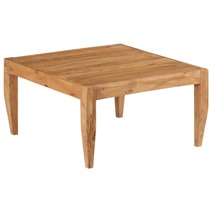 Couchtisch Massivholz Akazie 80X80X41 Cm Braun