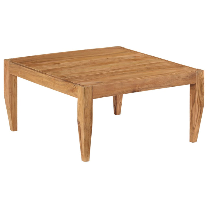 Couchtisch Massivholz Akazie 80X80X41 Cm Braun