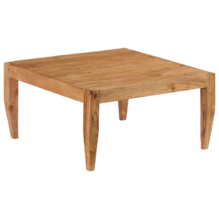 Couchtisch Massivholz Akazie 80X80X41 Cm Braun