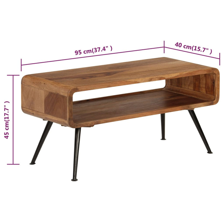 Couchtisch Massivholz 95 X 40 X 45 Cm