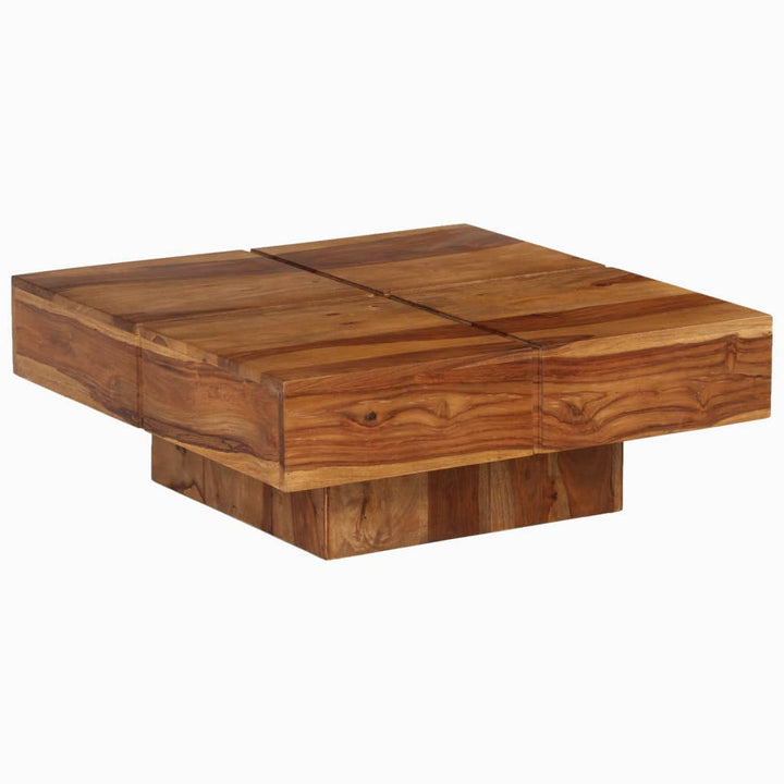 Couchtisch Braun Quadratisch Massivholz Mango