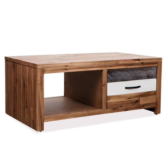 Couchtisch Massivholz Akazie 90X50X37,5 Cm