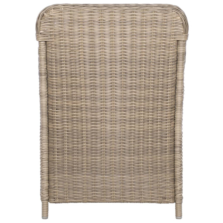 Gartenstühle Mit Polstern 2 Stk. Poly Rattan Braun