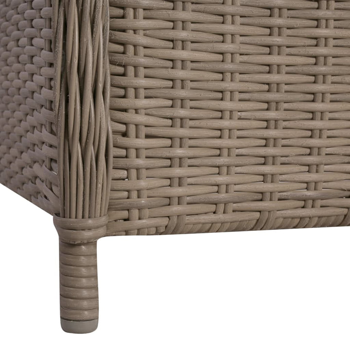 Gartenstühle Mit Polstern 2 Stk. Poly Rattan