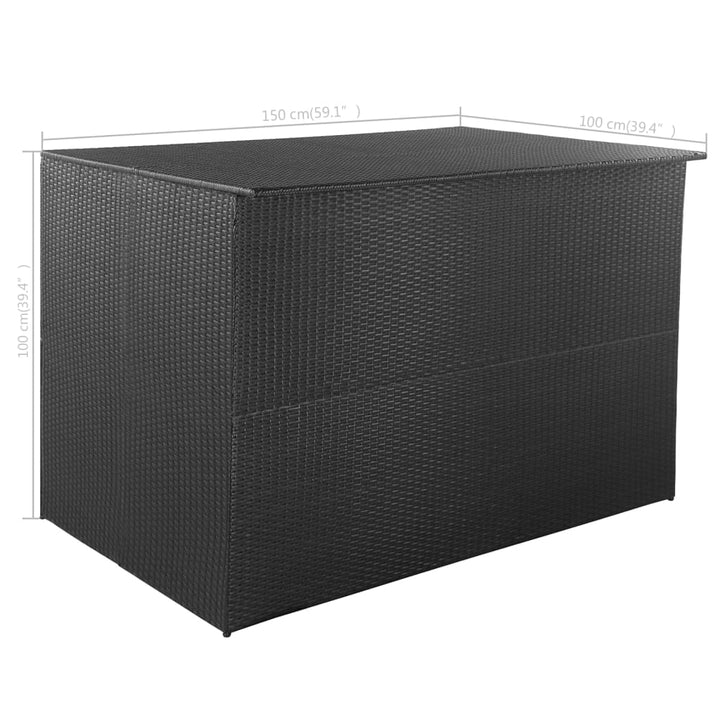 Garden-Auflagenbox 150X100X100 Cm Poly Rattan