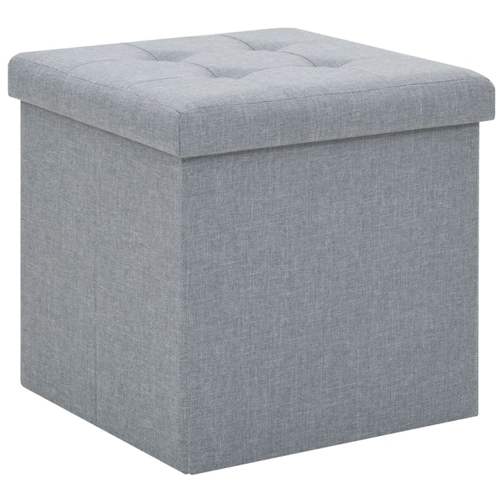 Hocker Mit Stauraum Leinenoptik