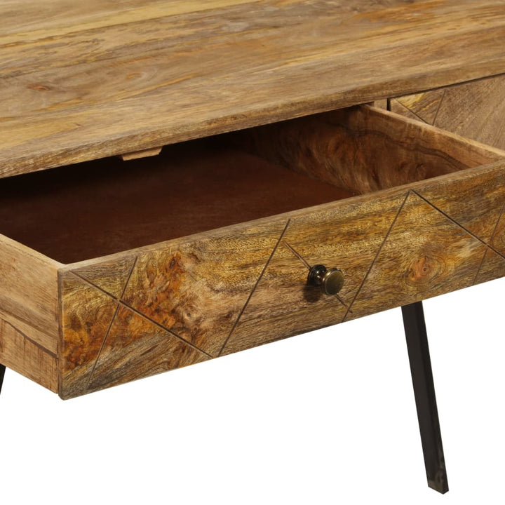 Schreibtisch Mit Schubladen Massivholz Mango 110×50×76 Cm