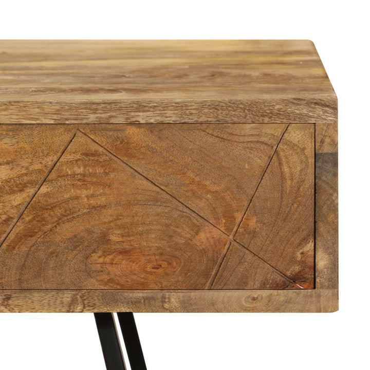 Schreibtisch Mit Schubladen Massivholz Mango 110×50×76 Cm