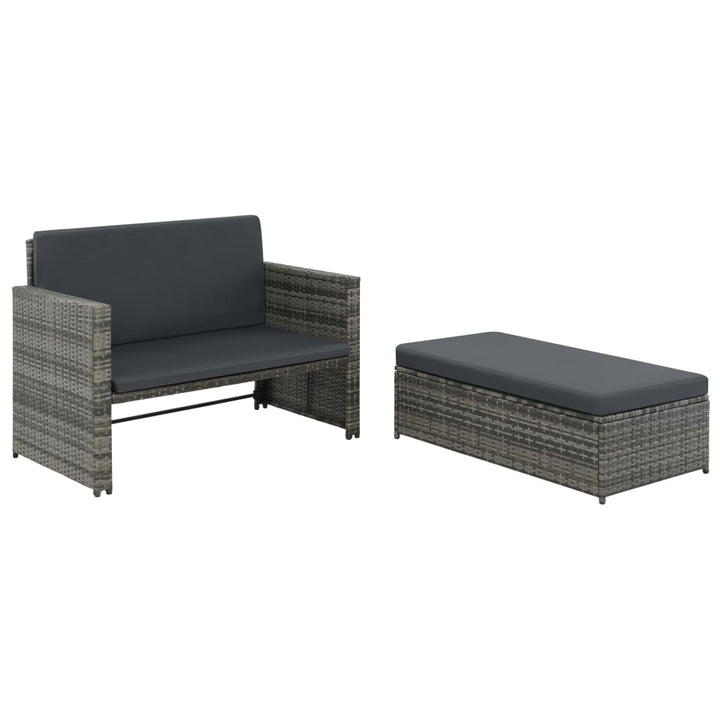 Gartensofa Poly Rattan