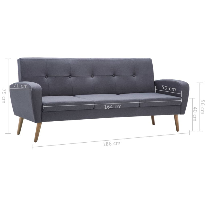 Sofa 3-Sitzer Stoff