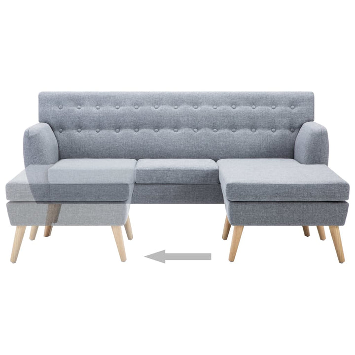 Sofa L-Form Stoff 171,5X138X81,5 Cm