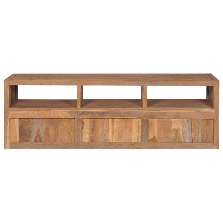 Tv-Schrank Massivholz Teak Natur 120×30×40 Cm