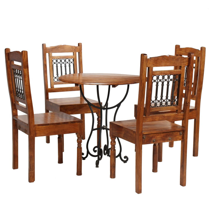 3-Tlg. Bistro-Set Massivholz Akazie