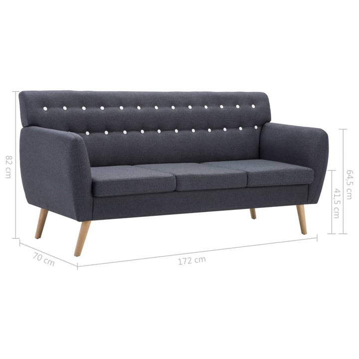 3-Sitzer-Sofa Stoff 172X70X82 Cm