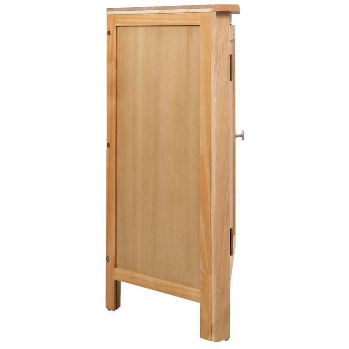 Eckschrank 59X45X80 Cm Massivholz Eiche