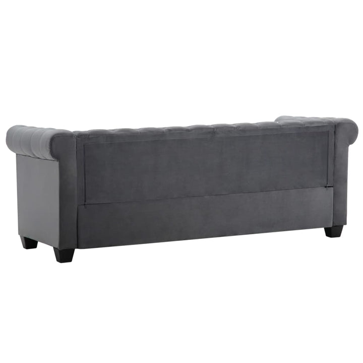 Chesterfield Sofa Samtbezug 199X75X72 Cm