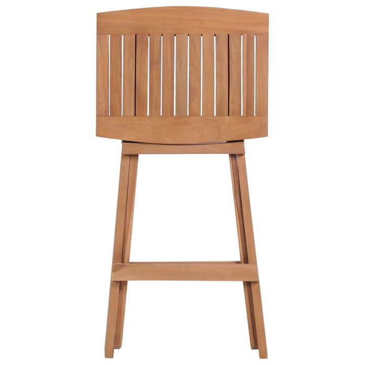 Klappbare Barhocker 2 Stk. Massivholz Teak