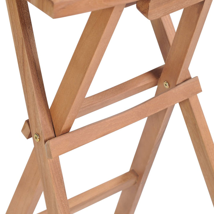 Klappbare Barhocker 2 Stk. Massivholz Teak