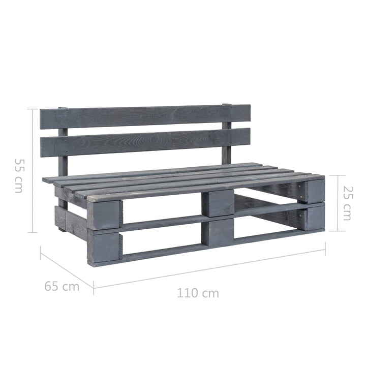 Outdoor-Bank Paletten Holz