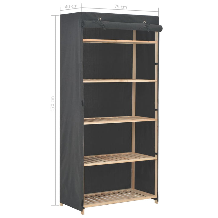 Kleiderschrank 79 X 40 X 170 Cm Stoff