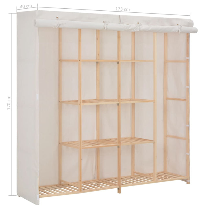 Kleiderschrank 173 X 40 X 170 Cm Stoff