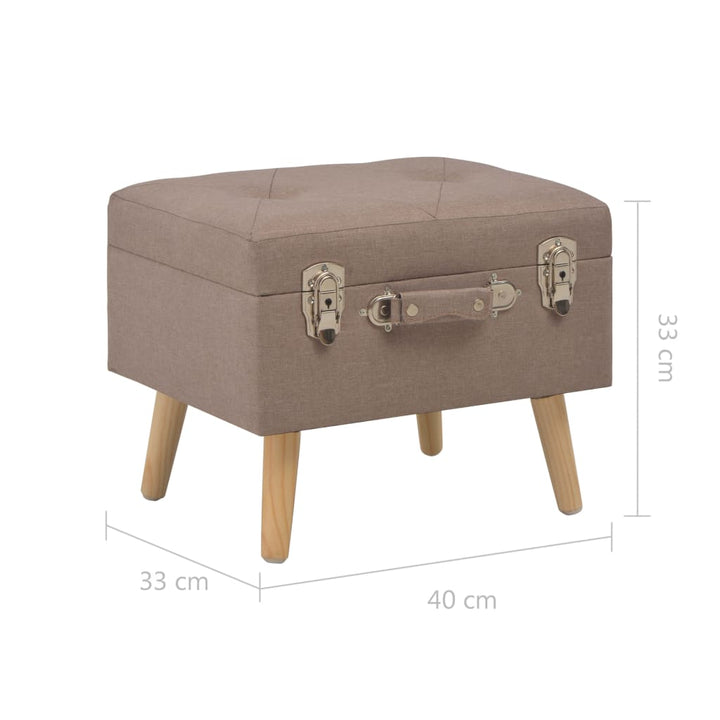 Hocker Mit Stauraum 40 Cm Stoff