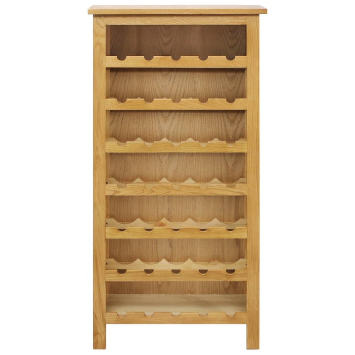 Weinschrank 56 X 32 X 110 Cm Massivholz Eiche Braun