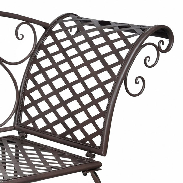 Garten-Chaiselongue 128 Cm Stahl Antik