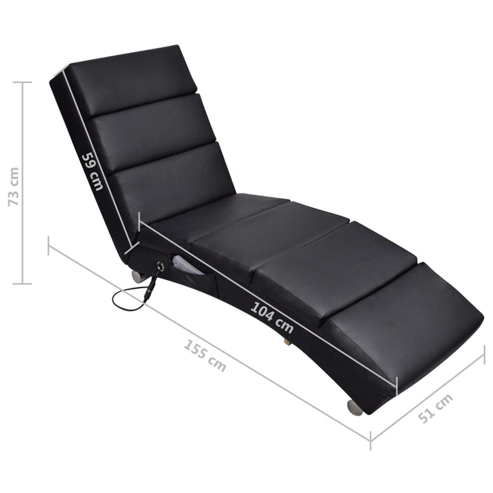 Massage-Chaiselongue Kunstleder