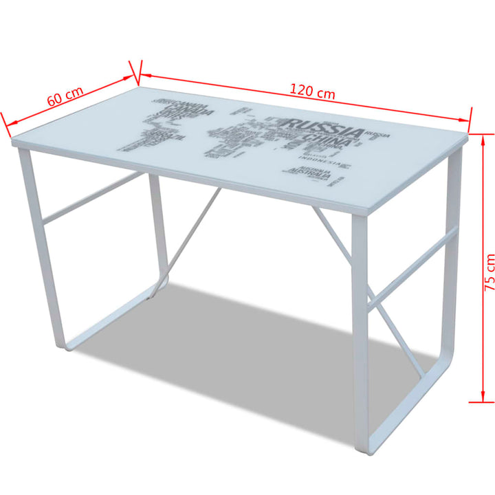 Schreibtisch Mit Weltkarte