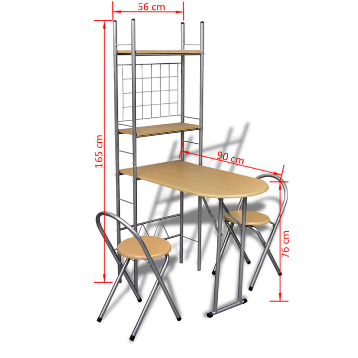 Frühstückstisch Einklappbarer Küchentisch Mit 2 Stühlen