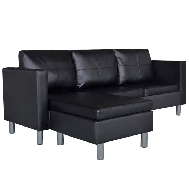 L-Förmiges Sofa 3-Sitzer Kunstleder