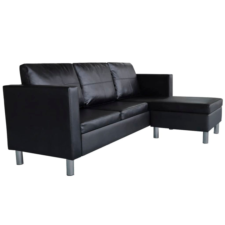 L-Förmiges Sofa 3-Sitzer Kunstleder